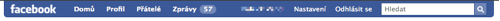 Facebook lišta