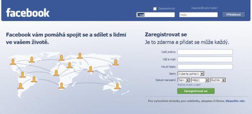 Facebook přihlášení